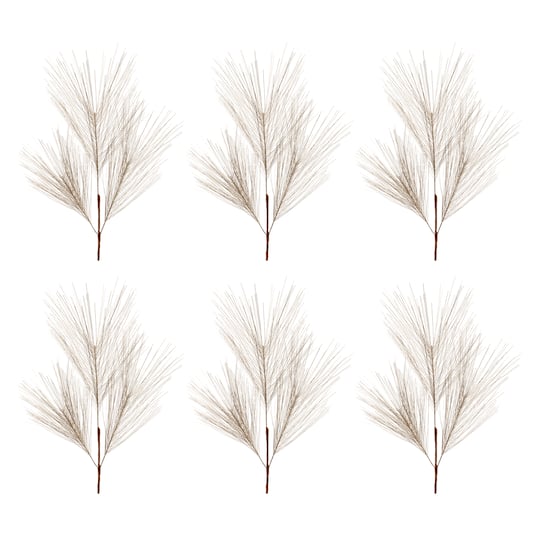 2ft. Silver Long Needle Pine Spray, 6ct.